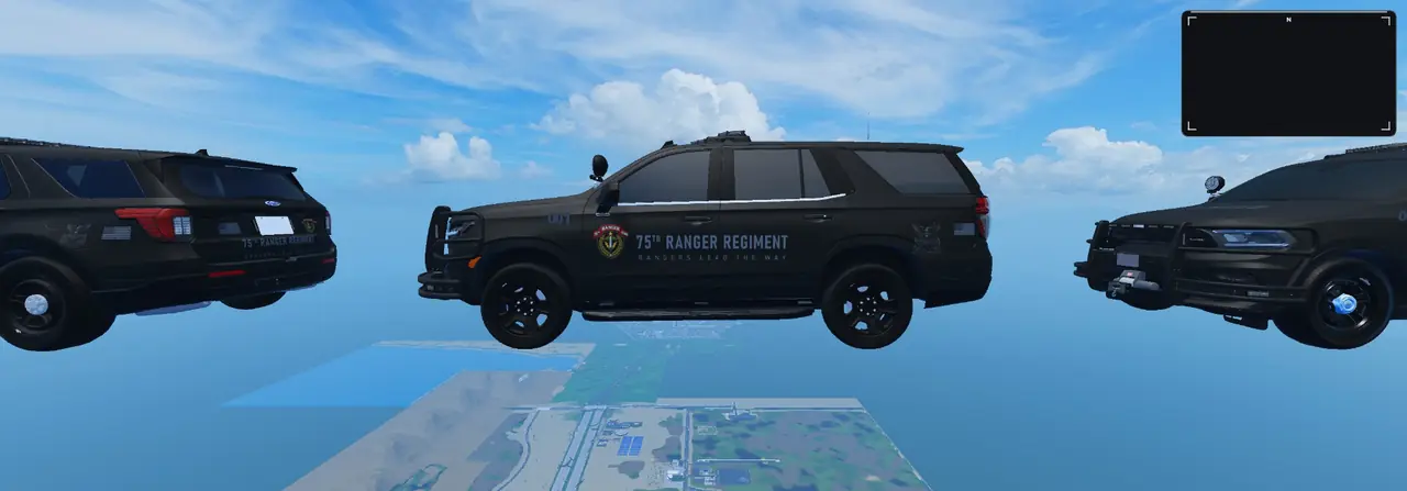 75th Ranger Regiment blacked-out Tahoe