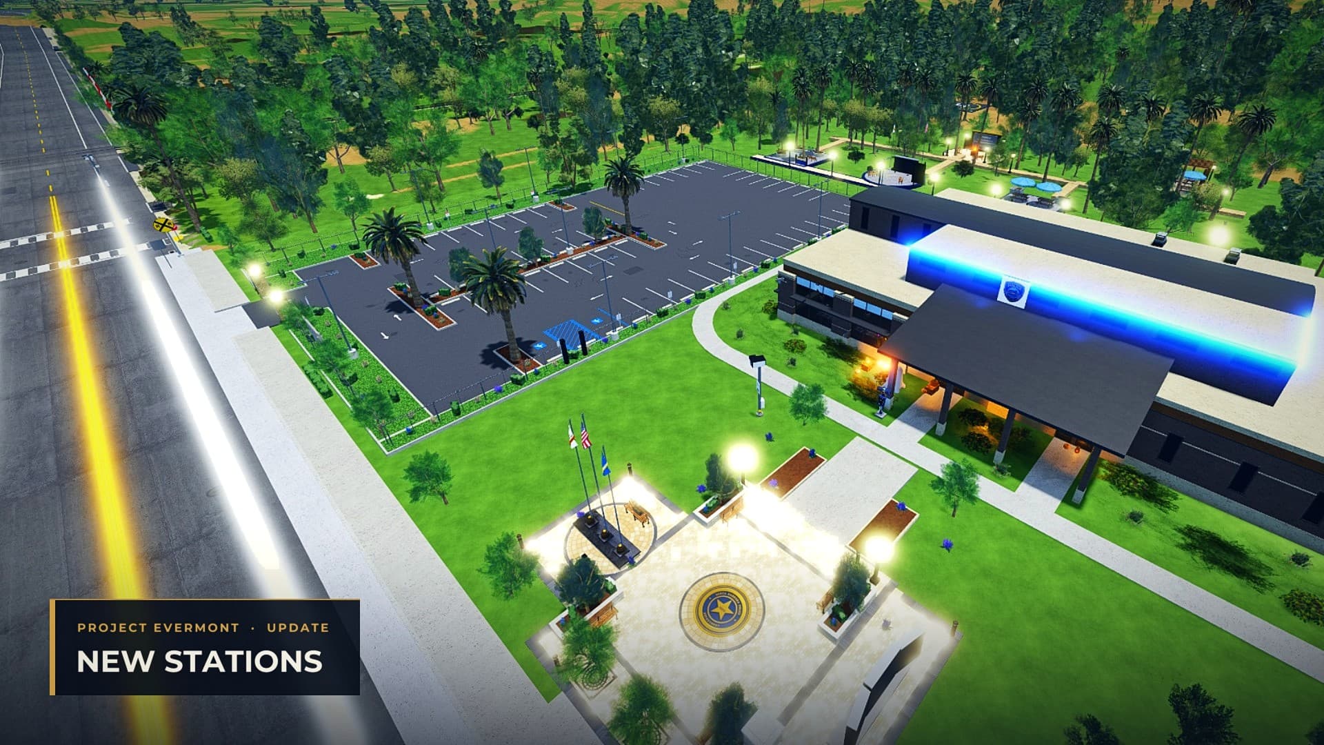 The new SBPD and CBI headquarters from above