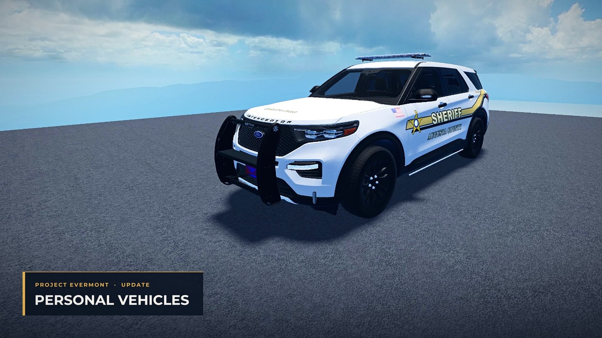 A custom-lit personal Sheriff Explorer